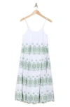 Maisie Embroidered Eyelet Tiered Cotton Sundress