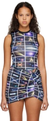 Maisie Wilen Black Muscle Beach Tank Top In Lens Flare Dark