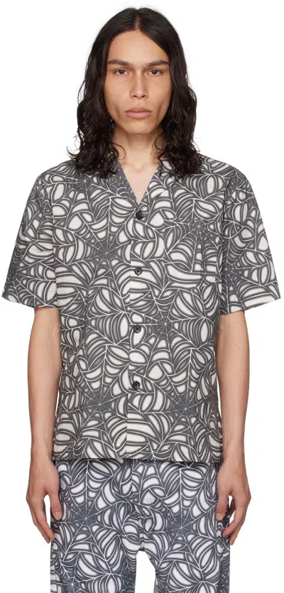 Maisie Wilen Grey Calcium Shirt In Web