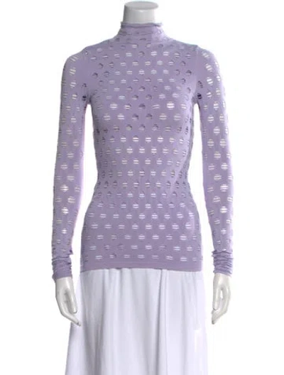 Pre-owned Maisie Wilen Nylon Printed Top In Purple