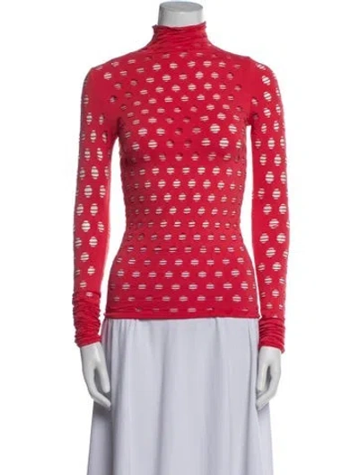 Pre-owned Maisie Wilen Nylon Turtleneck Top In Multi