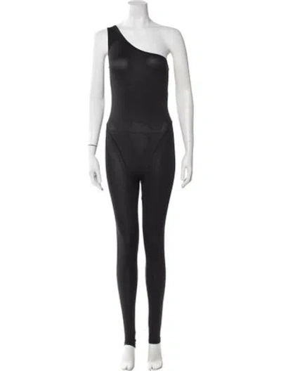 Pre-owned Maisie Wilen One-shoulder Jumpsuit In Black