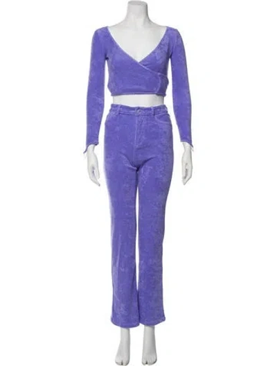 Pre-owned Maisie Wilen Pant Set In Purple