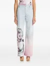 Maisie Wilen Print Ombré Trousers In Multi
