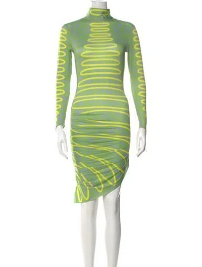 Pre-owned Maisie Wilen Printed Knee-length Dress In Multi