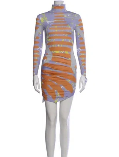 Pre-owned Maisie Wilen Printed Mini Dress In Multi