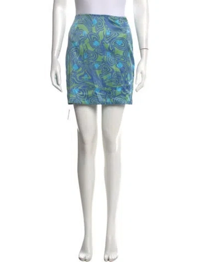 Pre-owned Maisie Wilen Printed Mini Skirt In Pink