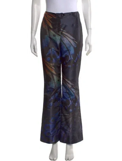Pre-owned Maisie Wilen Printed Wide Leg Pants In Multi