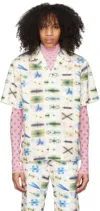 Maisie Wilen Ssense Exclusive White Calcium Shirt In Lens Flare Light