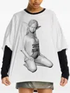Maisie Wilen Statue-print T-shirt In White