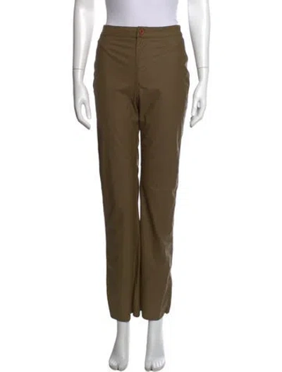 Pre-owned Maisie Wilen Straight Leg Pants In Green