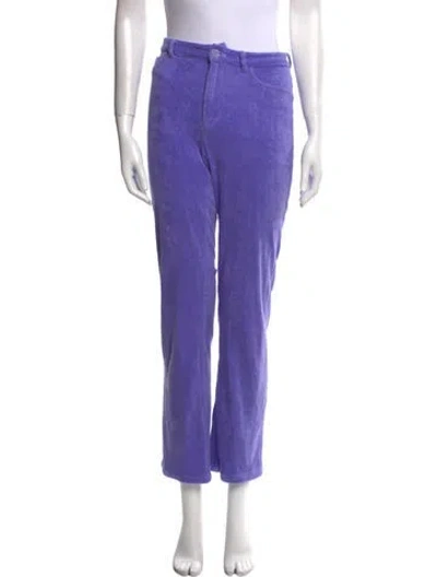 Pre-owned Maisie Wilen Straight Leg Pants In Purple