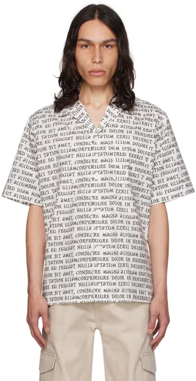 Maisie Wilen White Calcium Shirt In Lorem