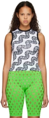 Maisie Wilen White Muscle Beach Tank Top In Hollywood