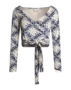 Maisie Wilen Woman Top Ivory Size S Polyester, Polyurethane In White