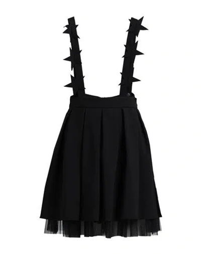 Maison 9 Paris Woman Mini Skirt Black Size L Polyester, Elastane