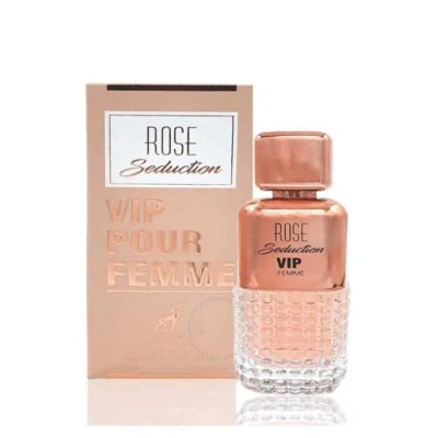 Maison Alhambra Ladies Rose Seduction Vip Edp Spray 3.4 oz Fragrances 6291108735893 In White