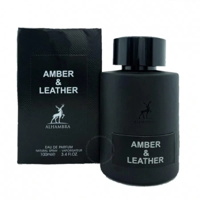 Maison Alhambra Men's Opulence Leather Edp Spray 3.4 oz Fragrances 6291108730041 In Amber / Black / White