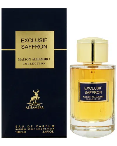 Maison Alhambra Unisex 3.4oz Exculsif Saffron Edp In Transparent