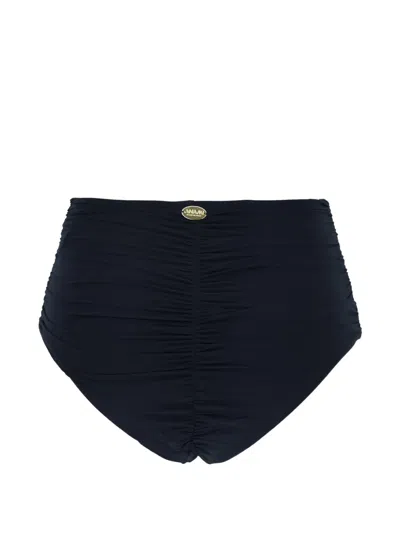 Maison Anami Ruched Bikini Bottoms In Black