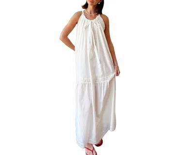 Maison Anana Amaryllis Maxi Dress In Blanc In White