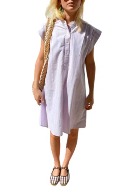 Maison Anana Elisene Mini Dress In Purple In Blue