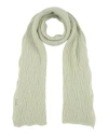Maison Anje Woman Scarf Light Green Size - Merino Wool, Mohair Wool, Polyamide, Elastane