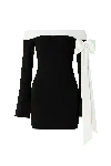 Maison Aureus Women's Black / White Elaine Dress In Black
