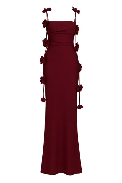 Maison Aureus Women's Pink Alaia Dress - Burgundy
