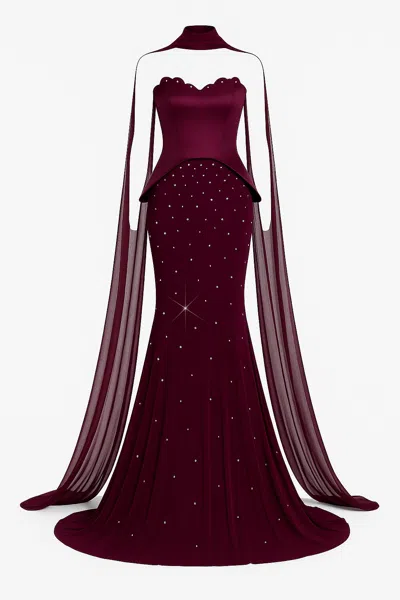 Maison Aureus Women's Red Lindsey Dress