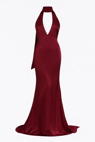 Maison Aureus Women's Red Taylor Dress Burgundy