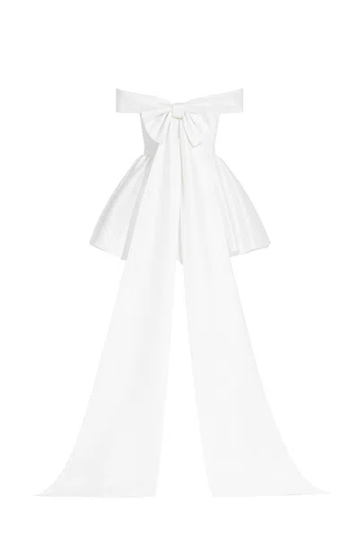 Maison Aureus Women's White Ollie Dress In Black
