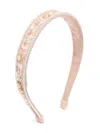Maison Ava Bead-embellished Hair Band In Neutrals