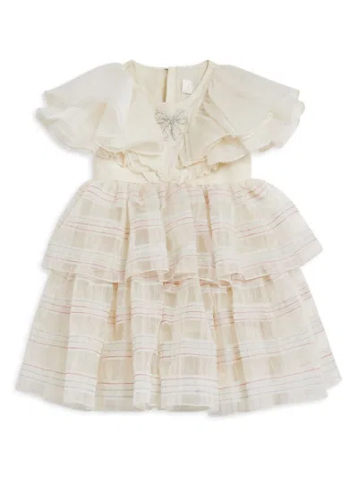 Maison Ava Kids' Clarisse Dress In Neutrals