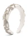Maison Ava Crystal-embellished Hair Band In Neutrals