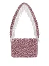 Maison Ava Crystal-embellished Shoulder Bag In Pink