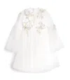 Maison Ava Embroidered Tulle Dress In White