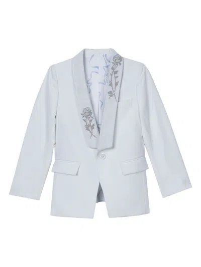 Maison Ava Kids' Noel Blazer In Ivory