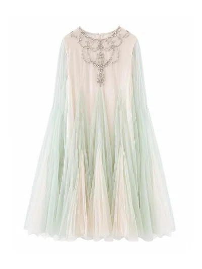 Maison Ava Kids' Tulle Dress In Green
