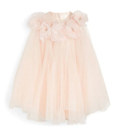 Maison Ava Kids'  Tulle Embellished Dress (2-14 Years) In Pink