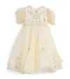Maison Ava Tulle Embellished Dress In White