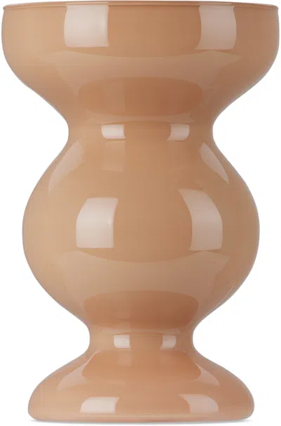 Maison Balzac Beige 'petit Gaspard' Vase In Cafe Au Lait