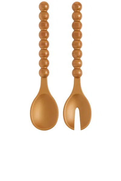 Maison Balzac Cloud Serving Spoons In Brown