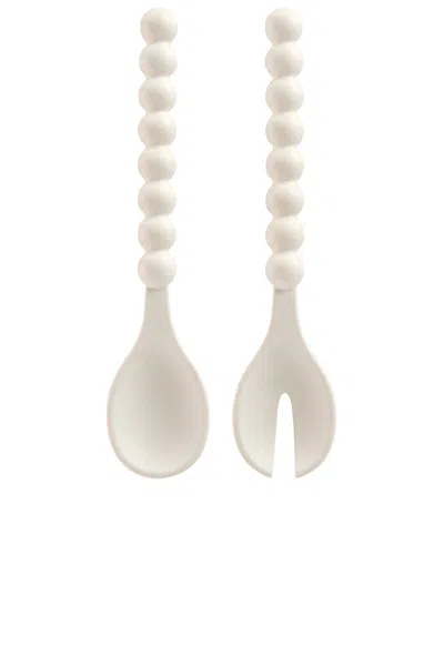 Maison Balzac Cloud Serving Spoons In Ivory