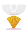 Maison Balzac Gelato Coupe In Opaque Pink  Amber  & Clear