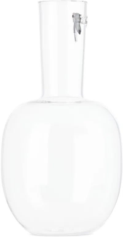 Maison Balzac Gray 'la Mouche' Carafe In Clear/smoke