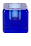 Maison Balzac Le Cube Single Candle Holder In Indigo