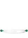 Maison Balzac Clear Olive Plate In Green