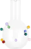 Maison Balzac Multicolor Pomponette Carafe In Clear/multi