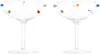 Maison Balzac Multicolor Pomponette Champagne Coupe Set In Clear/multi